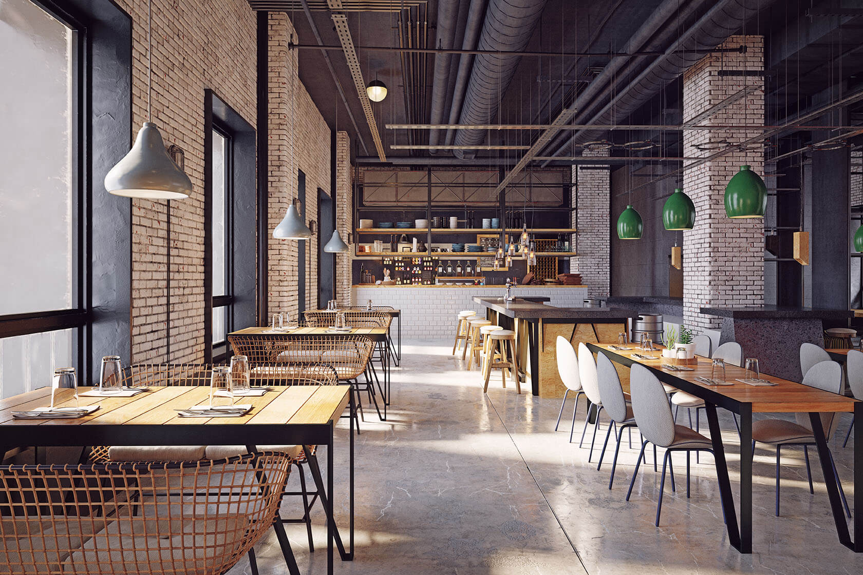 Dining room at Little Lemon